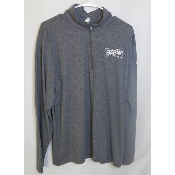 SONIC DRIVE IN National Convention Shirt Size L Long Sleeve 1/4 Zip Gray Casual - Picture 1 of 10